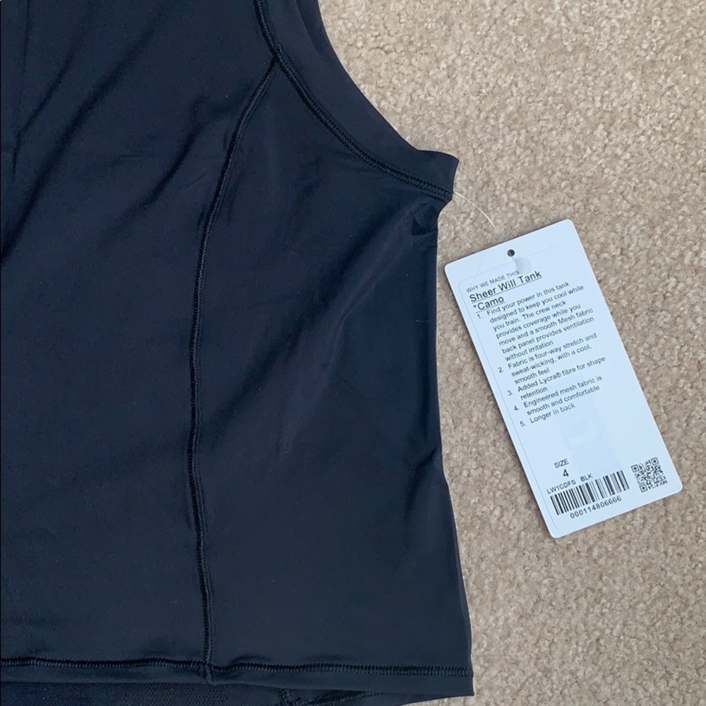 Lululemon Sheer Will Tank - NEW - Picture 8 of 8